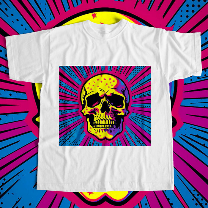 22 Skull Pop Art Designs PNG