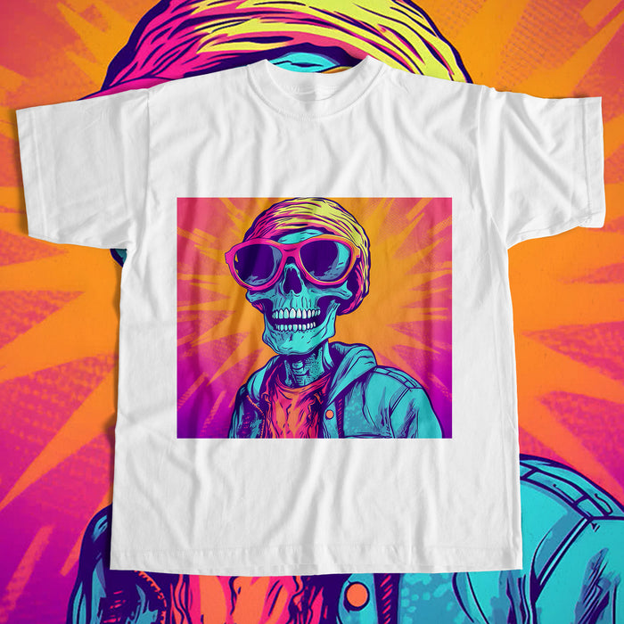 22 Skull Pop Art Designs PNG