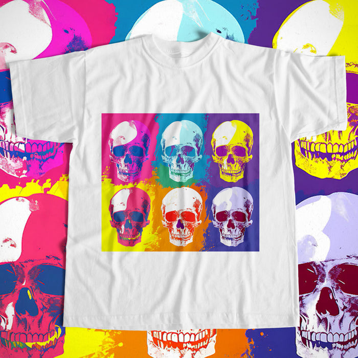 22 Skull Pop Art Designs PNG